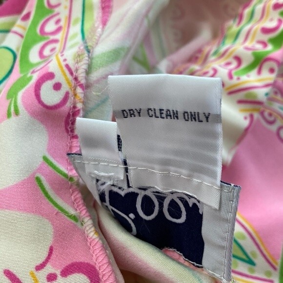 Vintage 80s 90s Lilly Pulitzer Midi Pink Summer Silk Floral Paisley Skirt Size 2 - Picture 4 of 16